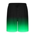 thumbnail image 5 of Mens Wide Leg Shorts with Pockets and Drawstring Elastic Waist Casual Gradient Printed Relaxed Pull-On Breathable Loungewear Pajama Beach Short, 5 of 5