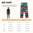 thumbnail image 4 of Lsque Tropical Vacation Essentials Print Women's Pajama Pants, Lounge Pant - Comfortable Home Wear,Elastic Waistband, Stylish Design-Large, 4 of 9