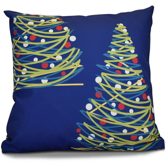 Simply Daisy 16" x 16" O Tannenbaum Geometric Print Pillow