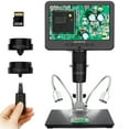 thumbnail image 1 of Andonstar Ad246-M Digital Microscope For Adults 3 Lens Soldering Microscope 1080P Fhd Video Record 7 Inch Lcd 500X Coin Full View Biological Kit With 32G Card Prepared Slides, 1 of 4