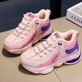 thumbnail image 5 of Generic Fashion All Seasons Children Sports Shoes Girls Boys Flat Sole Thick Sole Non Slip Comfortable Casual Kids Running Sneakers Basketball(6-7 Years,Pink), 5 of 6