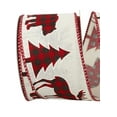 thumbnail image 2 of JAM Paper Christmas Animal Ribbon, Buffalo Print & Ivory, 2.5in x 10yd, 1/Pack, 2 of 4