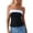Black, variant on Tank Tops for Women,Fashion Bustier Color Block Tube Top with Side Slit Design,Camisole Tops for Women,Black,L