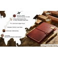 thumbnail image 4 of KISSKI·H Olvido Refillable Leather Journals for Women, A5 Travelers Diary Notebook with A5 Notepad, 6 Ring Binder Planner Notebook Organizer, Perfect for Business Gift/Personal Diary, Red, 4 of 7