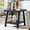 Black, variant on Contemporary Replicated Wood Shelf End Table, Hardwood Veneer Top with Natural Wood Grain, Wide-Angled Legs, Side Table for Living Room, Gray