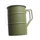 thumbnail image 1 of Taza de camping de acero inoxidable, taza para beber, taza de café, taza de agua con asa y verde, 1 of 9