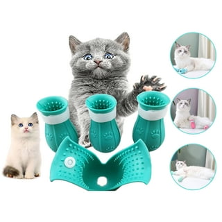 VICTHY 140pcs Cat Nail Caps, Colorful Pet Cat Soft Claws Nail Covers for Cat Claws with Glue and