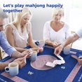 thumbnail image 2 of Mahjong Mat Furneeture, 2 unidades, para mesa con bolsa de transporte, azul y verde, 2 of 8