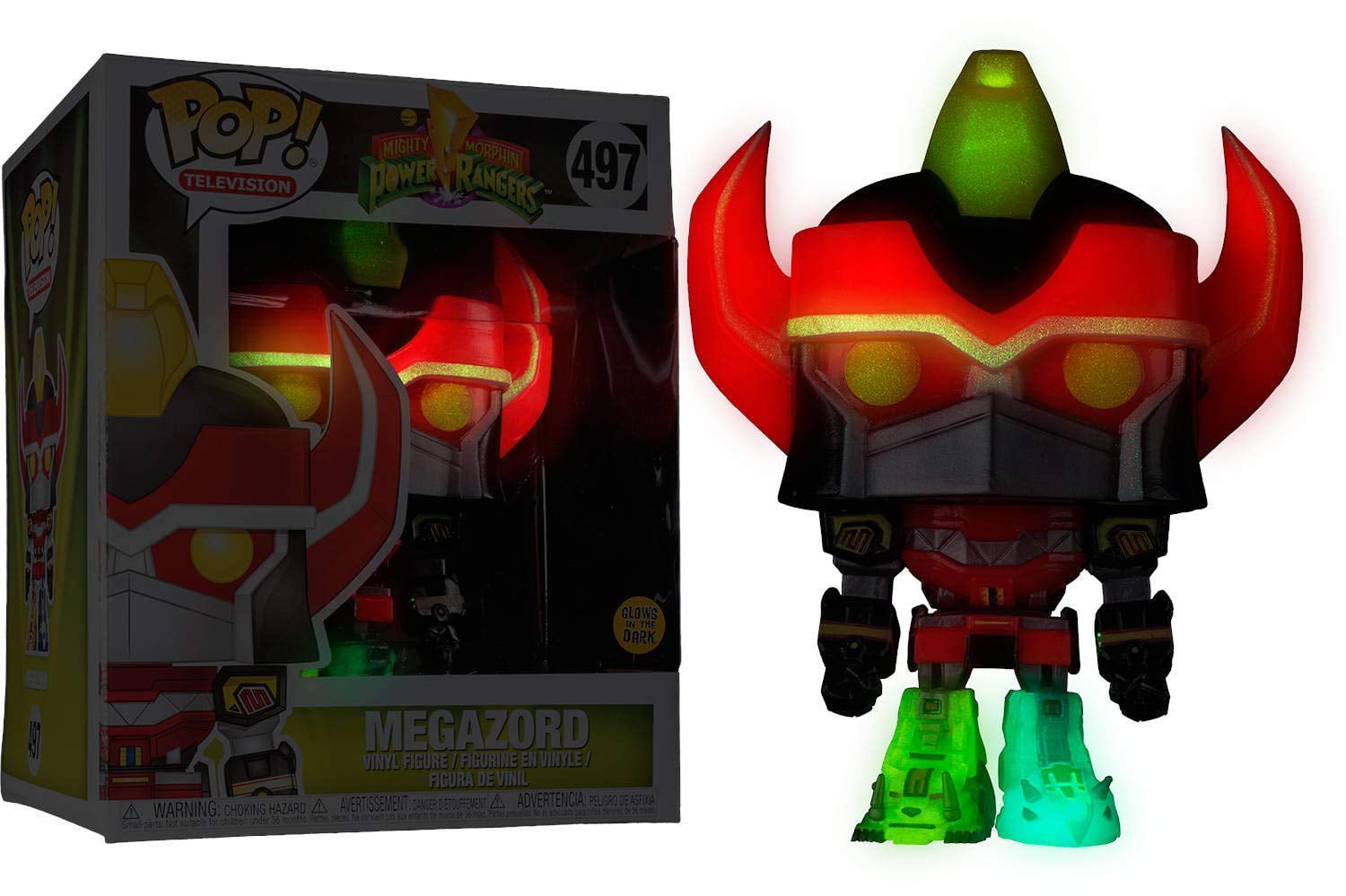 Power Rangers Glow in the Dark Funko Pop Television Megazord 497 