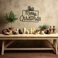 thumbnail image 1 of LaModaHome Merry Christmas Metal Wall Art for Holiday Season, Entryway - Festive Home Accent, Customizable Elegant Script Design, Housewarming GiftHome Decoration Gift -7.9"x10.2"/20x26cm, 1 of 5