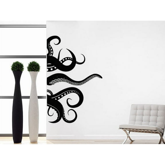 Octopus Wall Decal Vinyl Sticker Animals Nautical Bathroom Decor
