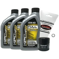 Cyclemax 2007-2023 OEM Kawasaki Brute Force 750 Full Synthetic Oil Change Kit