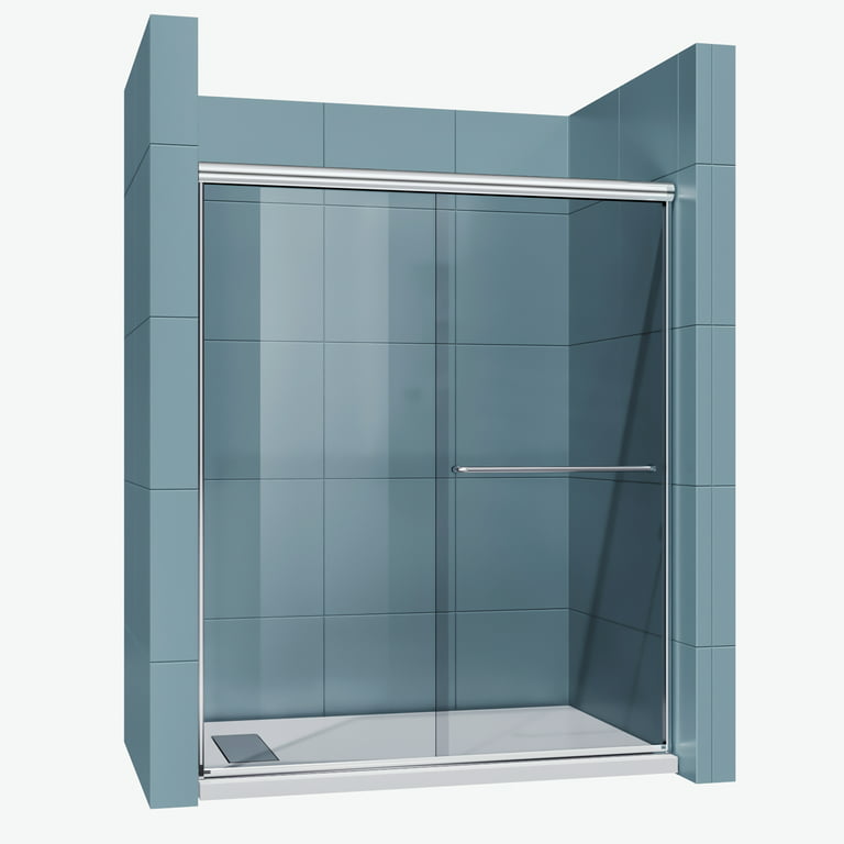 Bypass Sliding Glass Shower Door Sorrento Lux Series 56-60 Width
