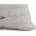 thumbnail image 2 of Simply Daisy, 18 x 18 inch, Martini Glass Text Fade Geometric Print Pillow, Coral, 2 of 2