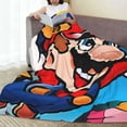 thumbnail image 3 of Lsque Mario Pattern Fuzzy Fleece Throw Blanket Extra Large,Super Soft,Fluffy and Warm Blankets for Couch,Bed,All Season Use (60"x50"), 3 of 7