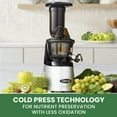 thumbnail image 4 of Omega MegaMouth Cold Press Compact Vertical Juicer, Low-Speed, in Silver (MMV700S), 4 of 12