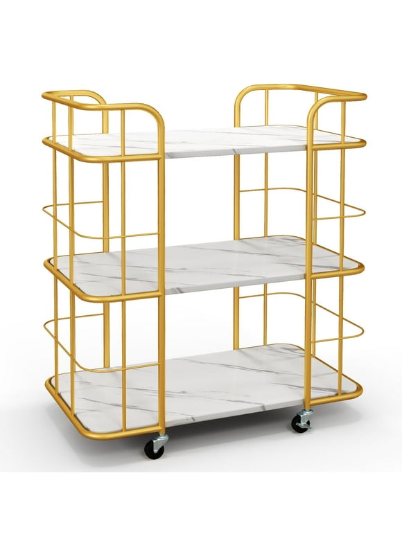 Gold Bar Carts in Bar Carts