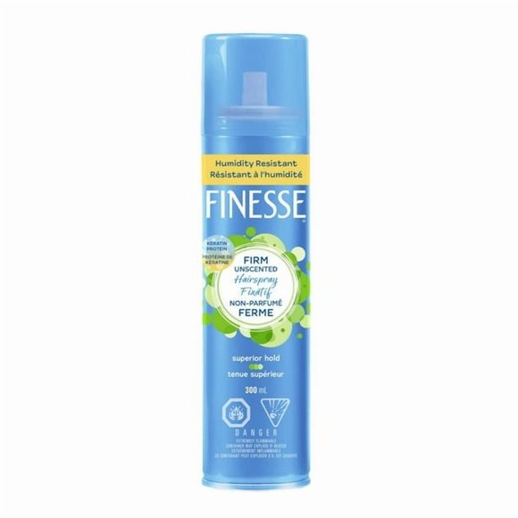 Finesse Firm Hold Unscented Aerosol Hairspray, 300ml