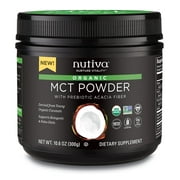 Nutiva organic mct powder with prebiotic acacia fiber, 10.6 ounce