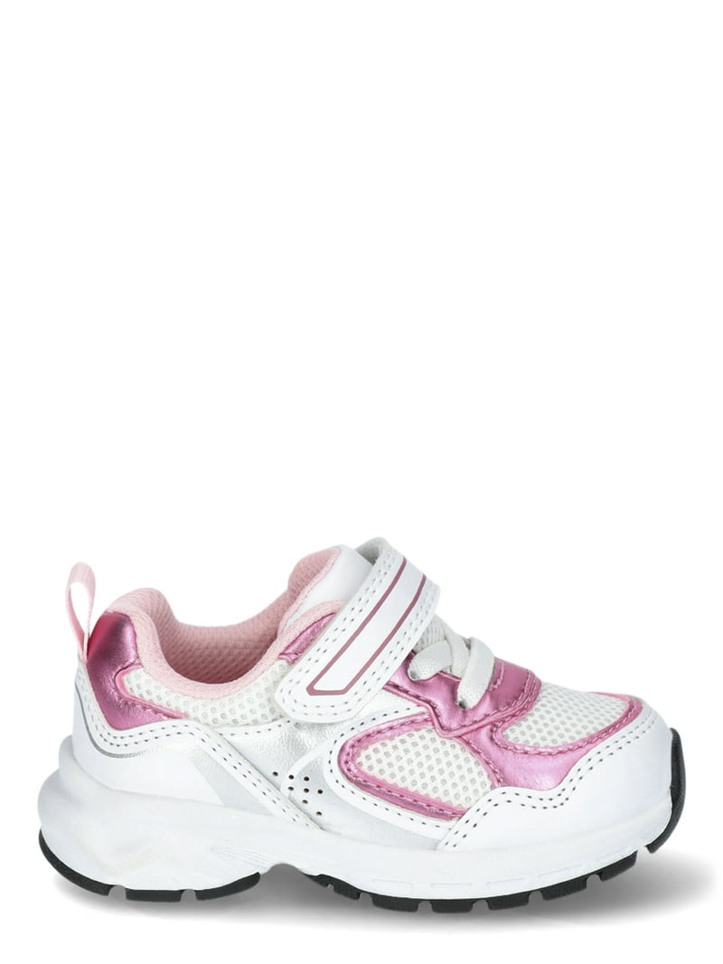 yunn⭐︎kids Wonder Nation Toddler Girl Sneakers, Chunky Mesh Slip-On, Memory