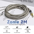 thumbnail image 2 of Cable IEM Linsoul Tripowin Zonie, 2 m, 16 núcleos, chapado en plata, 2 of 6