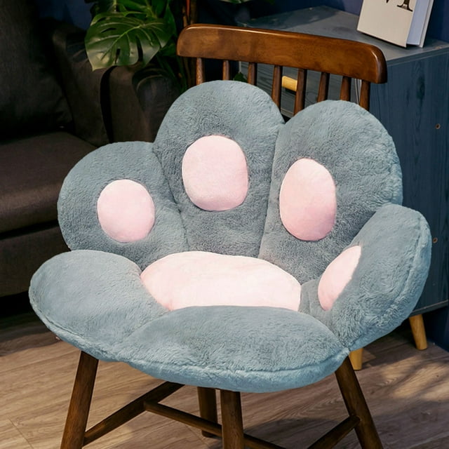 Xihbxyly Cojín de Pata de Gato, Almohada Decorativa de Microfibra Suave, Adorable Detalle En Forma de Flor, Versátil para Sofá o Cama, Un Toque Original para La Sala de Estar, Diseño de Fácil Cuidado