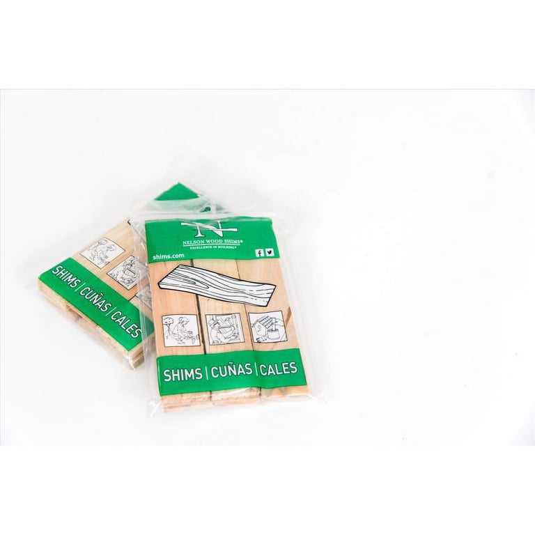 Nelson Wood Shims CSBP56 – 56 Zedernholz-Keile, 20,3 Cm, Konisch 5/16"–1/32" – Für Ausrichtung & Montage