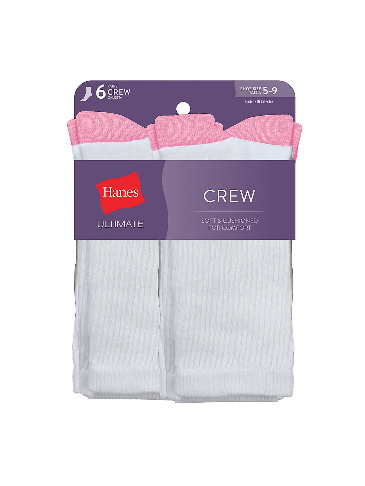 Hanes Hanes Women's Ultimate Crew Socks 6Pack, Style UC136 Walmart