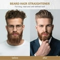 thumbnail image 2 of Beard Straightener Men Fast Heated 30s, Electric Beard Straightener Beard Comb Multifunctional Straightener Brush Hair Straightening Brush With Anti-Scald And Adjustable Temperature, 2 of 7