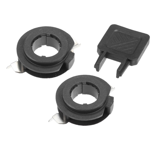 Unique Bargains 1 Set H7 LED Headlight Adapter Bases W/ Key for Mercedes-Benz E Series 2005-2015