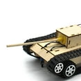 thumbnail image 3 of KLKCMS DIY Wooden Kids Science Experiment Kits RC Tank 3D Puzzle 4 Automatic, 3 of 5