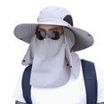 thumbnail image 3 of Sombrero Pesca Con Protección UV para El Ancha Hombres (gris Oscuro), 3 of 7
