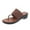 Brown, variant on Womens Sandals Summer Women's New One-line Wedge Toe Beach Wearing Beach Sandals