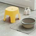 thumbnail image 6 of Non-Slip Bath Step Stool - ​​Mini Plastic Bathroom Stool​​ | ​​Textured Anti-Tip Base​​ with Rounded Edges | Stool​​ for Kitchen, Camping & Beach - Lightweight & Stackable (Yellow), 6 of 8