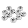 thumbnail image 2 of 50Pcs Miniature Scellé Métal Blindé Métrique Radial Roulement à Billes Modèle: 604 ZZ 4X12X4MM, 2 of 8