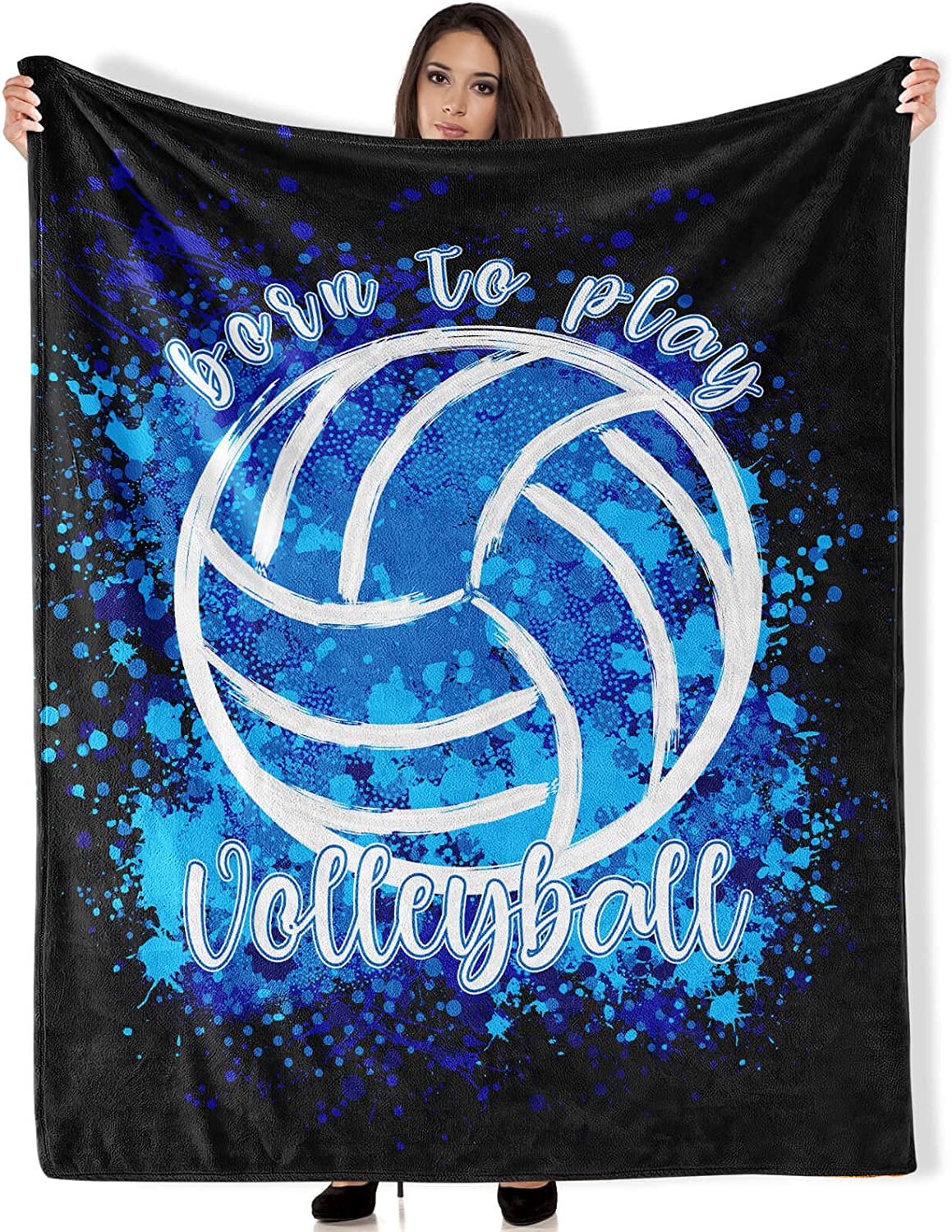 GDAKE Volleyball Blanket Gifts, Throw Blankets 50”x40” Warm Cozy Soft