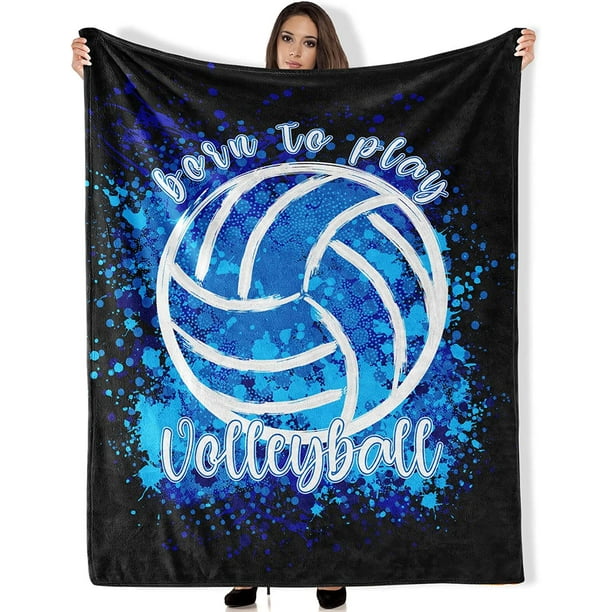 GDAKE Volleyball Blanket Gifts, Throw Blankets 50”x40” Warm Cozy Soft
