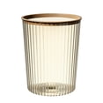 thumbnail image 1 of Transparent Garbage Bin with Top Ring Easy Attached Lid Free Large Capacity Trash Bin Can for Household Coffee Color, 1 of 12