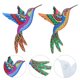 thumbnail image 3 of 2 unids hierro colibrí colgante decoración novela balcón jardín colgantes hierro artesanía HOMEMAXS 11841314-MX, 3 of 6