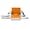 Orange, variant on Soumake Toddler Booster Seat for Dining Table Kitchen Chair Waterproof Stain-Proof with Backrest And Adjustable Straps Non-Slip Portable Travel Booster Seat Dining Chair Pad