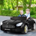 thumbnail image 2 of Costway 2 Seater 12V Kids Ride On Car Mercedes Benz AMG GTR w/Remote & LED Lights Black, 2 of 10