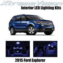 XtremeVision Interior LED for Ford Explorer 2015  11 pcs Blue Interior LED Kit   Installation Tool