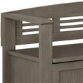 thumbnail image 4 of Simpli Home Adams Banc d'Entrée Contemporain en Bois 48 Pouces Gris Ferme, 4 of 8