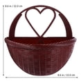 thumbnail image 2 of Miangastore Hanging Baskets Brown Plastic Simulated Rattan 2Pcs 8.7x8.7x4.1in, 2 of 8