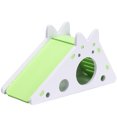 thumbnail image 1 of Hamster Hideout Cute Hamster Exercise Toy Wooden Hamster House with Ladder Slide, 1 of 10