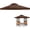 Brown, variant on Gazebo Canopy Top Replacement Cover 117"x117", 2-Tiers，for Smaller 10'x10' Dual-Tier Gazebo Canopy, Water, Dirt, and UV Resistant Canopy Replacement Cover(Brown)