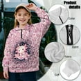 thumbnail image 7 of Xoenoiee Axolotl Cherry Blossom Print Half Zip Pullover for Girls Teens Long Sleeve Sweatshirts Quarter Zipper Fall Winter Outfits Clothes 2025, Size 13-14 Years, 7 of 7
