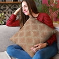 thumbnail image 2 of Plutus Brands Brown Plutus Diamond Luxury Throw Pillow 26 in x 26in, Double Sided 26" x 26", 2 of 9