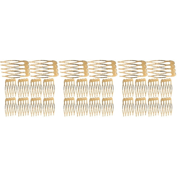 FRCOLOR 30 pcs  Small Hair Combs Tiny Side Hair Combs Slide Combs Wedding Headpieces Crafting Supplies
