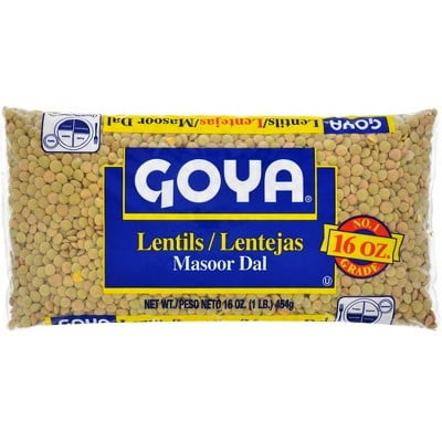 - Goya Goya Lentils, 14 oz